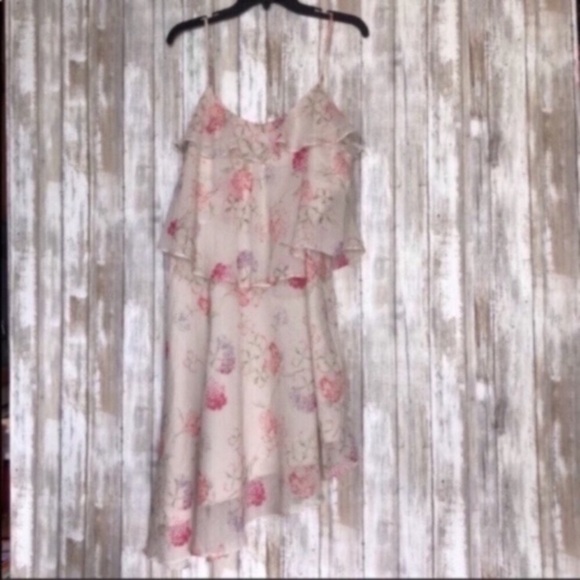 A New Day Blush Floral Asymmetrical Dress - Picture 4 of 6